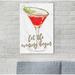 Willa Arlo™ Interiors Damilola Food & Cuisine 'Blushing Lady Glitter' Graphic Art Print Canvas in Red/White | 24 H x 16 W x 1.5 D in | Wayfair