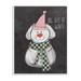 The Holiday Aisle® 'Holiday Dog Days Of Winter Snowman Dog w/ Plaid Scarf' Graphic Art Print Wood in Brown | 18 H x 12.5 W x 0.5 D in | Wayfair