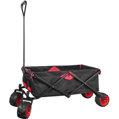 Wiltec Faltbarer Bollerwagen mit Kunststoffrädern, Faltbollerwagen für 80 kg max. Ladegewicht, Image