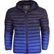 Crosshatch Mens Quilted Padded Hooded Puffer Jacket Winter Insulated Bubble Coat with Technology Large Sodalite Blue