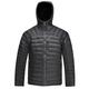 HARD LAND Men's Down Jacket Packable Puffer Jacket Water Resistant Hooded Insulated Lightweight Outdoor Down Jacket Charcoal Grey Size XXXL