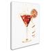 Wrought Studio™ 'Cocktail Drinks Glass Watercolor XI' Graphic Art Print on Wrapped Canvas Canvas | 24 H x 18 W x 2 D in | Wayfair