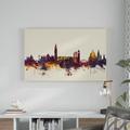 Wrought Studio™ 'Venice Italy Skyline' Graphic Art Print on Canvas Canvas | 12 H x 19 W x 2 D in | Wayfair E81955883E394208BEA3762BC31EA6B5