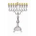 The Holiday Aisle® Plated Base Menorah in Gray | 17.5 H x 12 W x 5 D in | Wayfair 9A9AE38D55CD4C57ADF27D165F432842