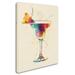 Wrought Studio™ 'Cocktail Drinks Glass Watercolor VII' Graphic Art Print on Wrapped Canvas Canvas | 19 H x 14 W x 2 D in | Wayfair