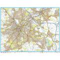 A-Z Sheffield Street Map - 47" x 36.25" Laminated