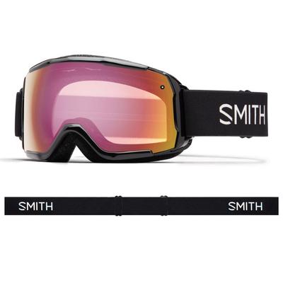 Smith Grom Youth Snow Goggles - Men's Black Red Se...