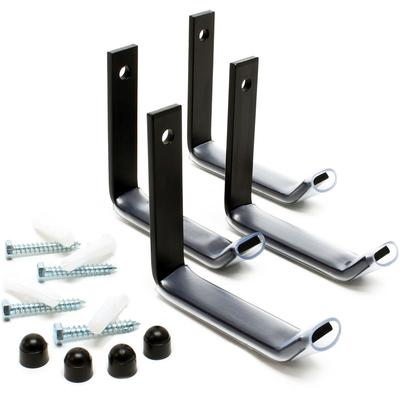 Wiltec - Reifenhalter Wandhalterung für 4 Reifen – 106 x 20 x 102 mm – aus Stahl – max. Traglast 25