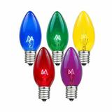 Novelty Lights 7 Watt, C9 Incandescent Dimmable Light Bulb, E17/Intermediate Base | 3 H in | Wayfair C9-7-ASST