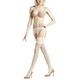 FALKE Damen Stockings Seidenglatt 15 DEN W STO Transparent einfarbig 1 Paar, Weiß (Off-White 2059), L 10.5-11