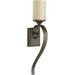 Winston Porter Feickert 1 - Light Dimmable Wallchiere Glass/Metal in Brown | 24.5 H x 4.75 W x 6.5 D in | Wayfair 2FD622218E634A8F973B0DB2D710CBA2