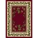 Red 64 x 0.38 in Area Rug - August Grove® Gleason Floral Tufted Brick Area Rug Nylon | 64 W x 0.38 D in | Wayfair FB6C69B69BF74C0089C95ABA2DCA99BF