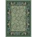 Green 92 x 0.38 in Area Rug - Astoria Grand Shrout Damask Tufted Peridot Area Rug Nylon | 92 W x 0.38 D in | Wayfair