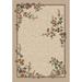 Brown/White 91 x 0.38 in Area Rug - August Grove® Gleason Floral Tufted Beige/Area Rug Nylon | 91 W x 0.38 D in | Wayfair