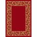 Red 129 x 0.38 in Area Rug - Fleur De Lis Living Seekonk Ruby Corinthius Area Rug Nylon | 129 W x 0.38 D in | Wayfair