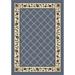 White 129 x 0.38 in Area Rug - August Grove® Gleason Floral Tufted Blue/Cream Area Rug Nylon | 129 W x 0.38 D in | Wayfair