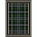 Gray/Green 28 x 0.38 in Area Rug - Millwood Pines Adrien Plaid Tufted Green Area Rug Nylon | 28 W x 0.38 D in | Wayfair