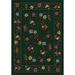 Gray 32 x 0.38 in Area Rug - August Grove® Gleason Floral Tufted Emerald Area Rug Metal | 32 W x 0.38 D in | Wayfair