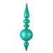 Vickerman 533499 - 10" Teal Candy Snowflake Finial Christmas Tree Ornament (4 pack) (N186742D)