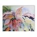 Latitude Run® 'Abstract Leaves' - Wrapped Canvas Painting Print Canvas in Green/Indigo/Pink | 16 H x 20 W x 1.3 D in | Wayfair LATT6583 38480705