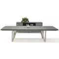 Orren Ellis Ashworth Extendable Dining Table Wood/Metal in Brown/Gray | 30 H in | Wayfair ACD17B8580E64CA1BBBF7F1636AF554D