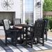 Lark Manor™ Arbnora Round 4 - Person 48" Long Outdoor Dining Set Wood/Plastic in Black | Wayfair 6489BA9E921B4061AB02D1883F3CF7A6