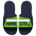 Youth ISlide Navy Minnesota Timberwolves Statement Jersey Split Slide Sandals