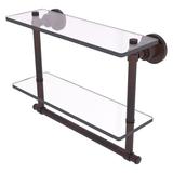 Red Barrel Studio® Arviso Wall Shelf Glass/Metal in Brown | 12 H x 16 W x 5.6 D in | Wayfair 360FE184B88045AEAEFA32397C276EF0