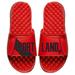 Men's ISlide Red Portland Trail Blazers Statement Jersey Split Slide Sandals