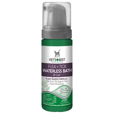 Vet's Best Flea & Tick Waterless Bath for Cats, 5 fl. oz.