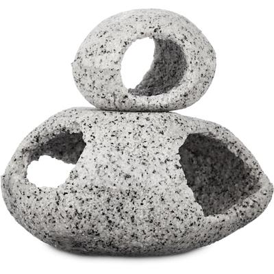Imagitarium Stacked Stone Hideaway and Aquarium Ornament, Small/Medium