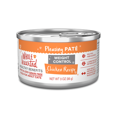 WholeHearted Weight Control Chicken Recipe Adult Wet Cat, 3 oz., Case of 24