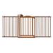 One-Touch Brown Pet Gate II Wide, 62.8" x 30.5" x 2", 22 LBS