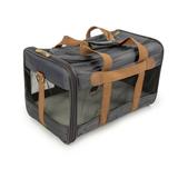 Black and Camel Original Deluxe, Airline Approved & Guaranteed On Board Travel Pet Carrier, 19" L X 11.75" W X 11.5" H, Large, Gray