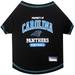 NFL NFC South T-Shirt For Dogs, X-Small, Carolina Panthers, Multi-Color