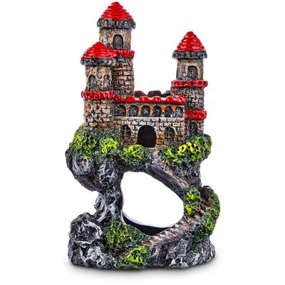 Imagitarium Lofty Red Castle Aquarium Ornament, Mini