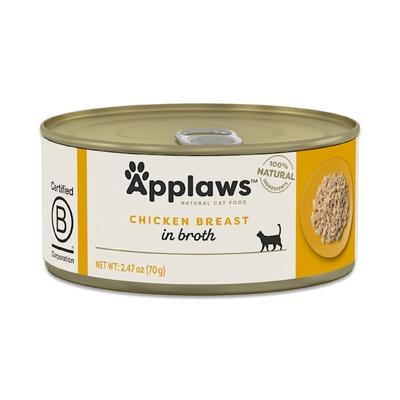 Applaws Natural Chicken Breast in Broth Wet Cat Food , 2.47 oz., Case of 24