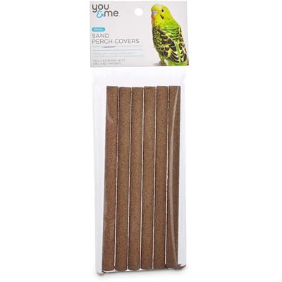 You & Me Small Sand Bird Perch Cover 6 Pack, Small