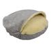 Orthopedic Premium Micro Suede Cozy Cave Pet Bed, 35" L X 35" W X 35" H, Palmer Dove, Large, Gray