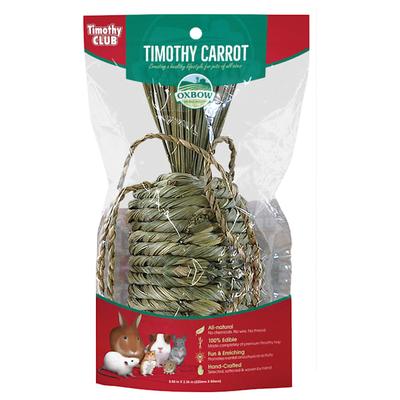 Oxbow Timothy Club Timothy Carrot for Small Animals. 0.6 oz.