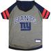NFL NFC T-Shirt Hoodie For Dogs, Medium, New York Giants, Multi-Color