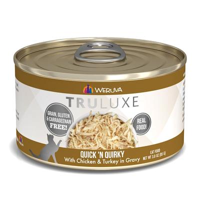 Weruva TruLuxe Quick 'N Quirky with Chicken & Turkey in Gravy Wet Cat Food, 3 oz., Case of 24