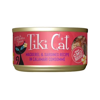 Tiki Cat Makaha Grill Mackerel Sardine Calamari Wet Cat Food, 2.8 oz., Case of 12