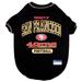NFL NFC West T-Shirt For Dogs, X-Large, San Francisco 49ers, Multi-Color