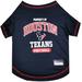 NFL AFC South T-Shirt For Dogs, X-Small, Houston Texans, Multi-Color