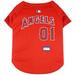 MLB American League West Jersey for Dogs, Large, Los Angeles Angels, Multi-Color