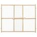 Wire Mesh Pet Safety Gate for Dogs, 32"H, Large - Tall, Natural Wood