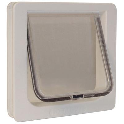 Perfect Pet Plastic Cat Door in White, 8.1875IN x 1.625IN x 7.9375IN