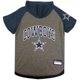 NFL NFC T-Shirt Hoodie For Dogs, Small, Dallas Cowboys, Multi-Color