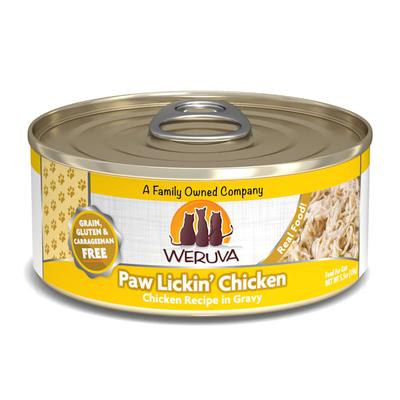 Weruva Classics Paw Lickin' Chicken Chicken Recipe in Gravy Wet Cat Food, 5.5 oz., Case of 24